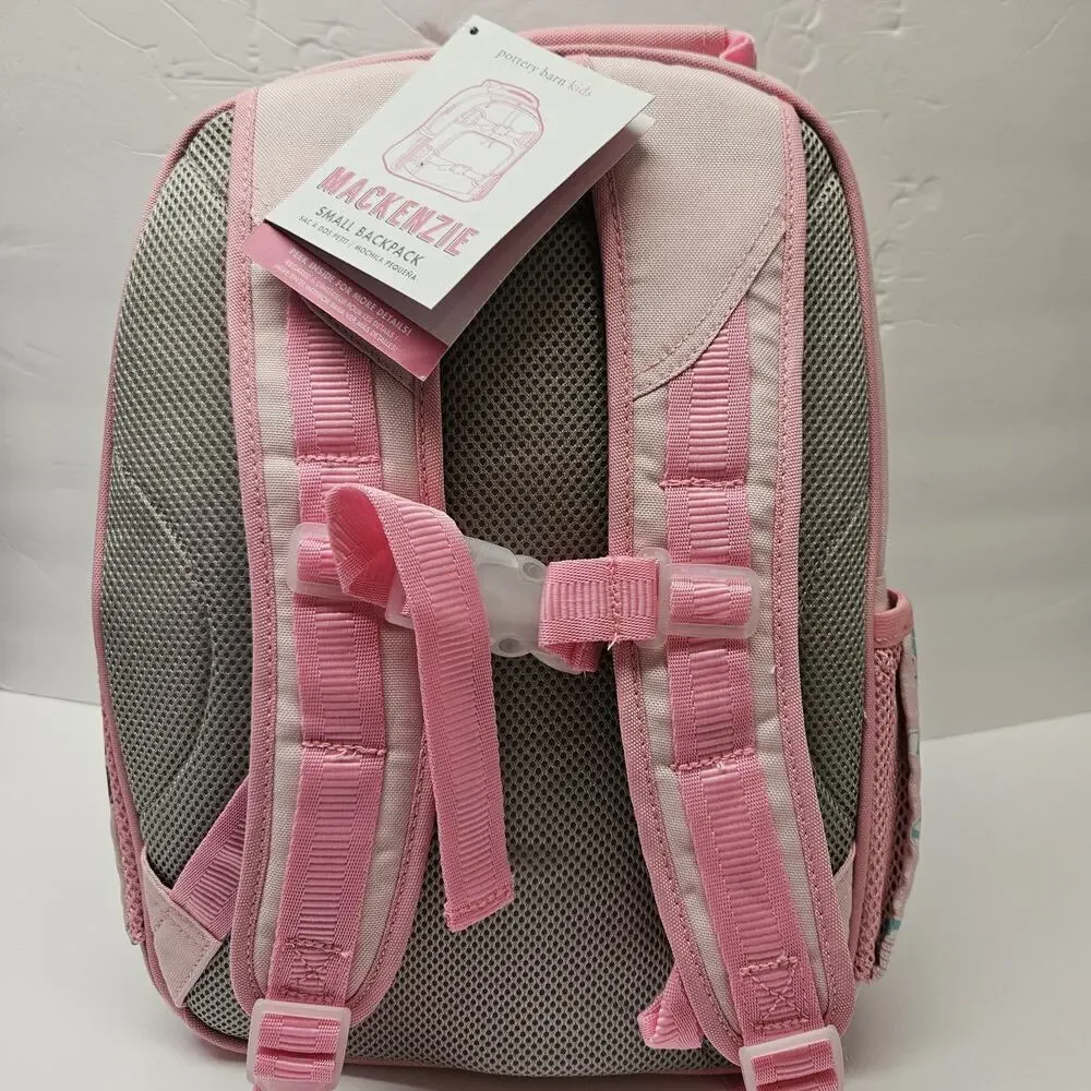 Pottery Barn Kids Small Mermaid Backpack Pink 15x12x6 Glow in Dark